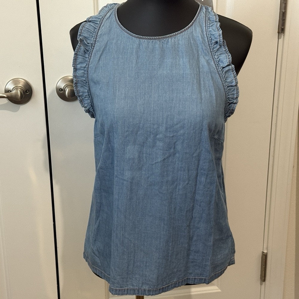 Joe's Sleeveless Denim Top Womens Medium‎